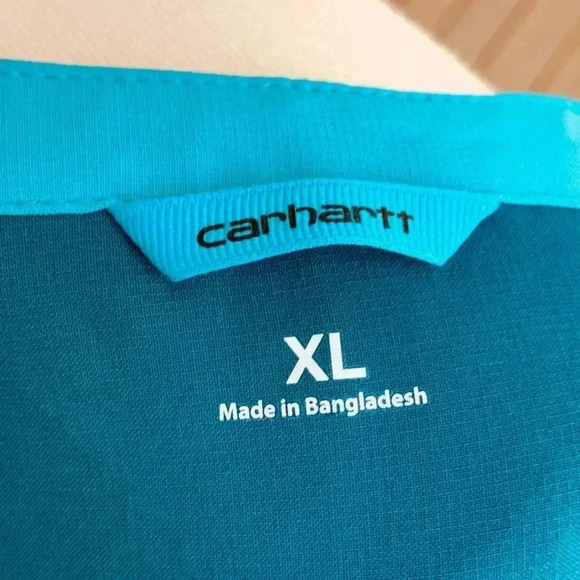 Carhartt, Healing Hands, Dickies Scrub Top Lot of 3 Size XL Teal Scrubs Bundle - Picture 8 of 11
